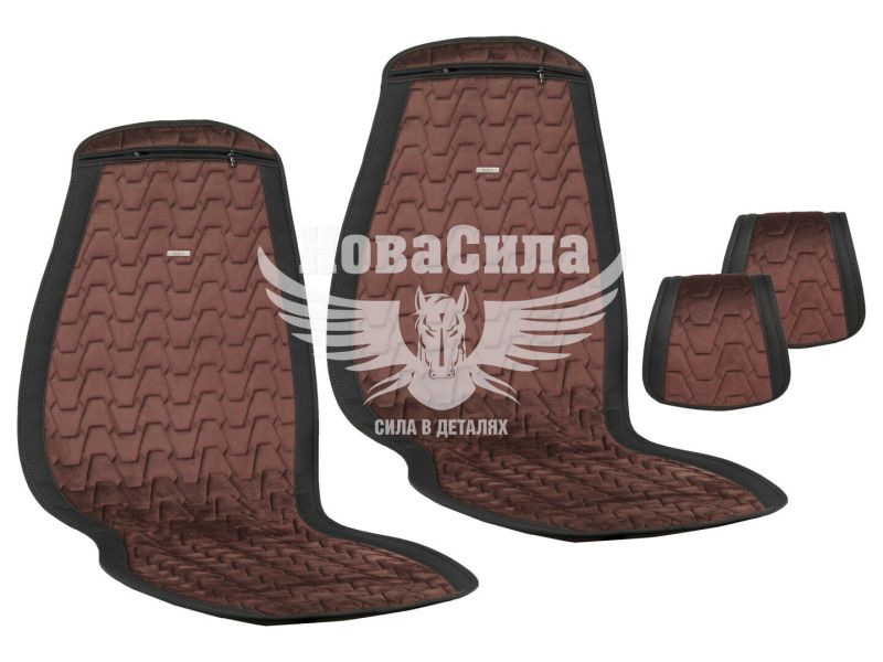 Накидки на сидіння (Beltex) преміум перед. Chicago (к-т.-2шт.) чорна кава (BX85170)