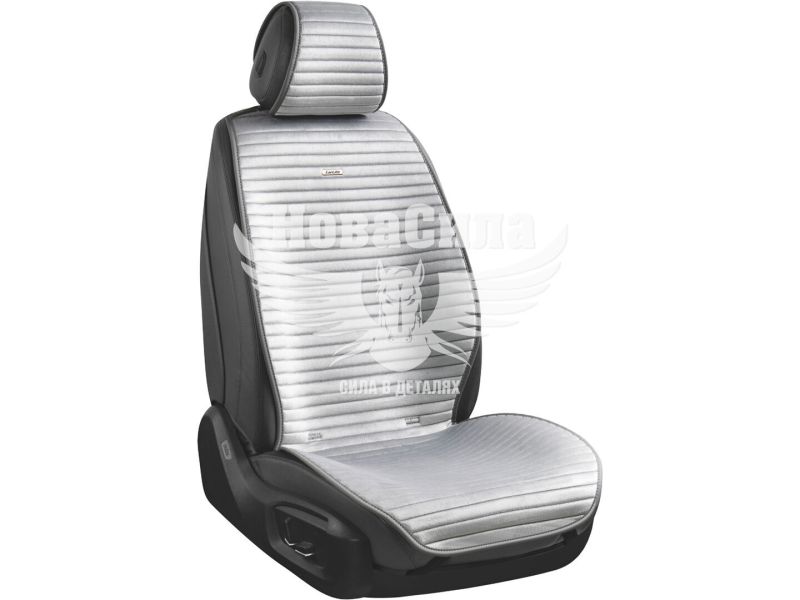 Накидки на сидіння (CarLife) преміум перед. Sport (к-т.-2шт.) сірі (SC10202)
