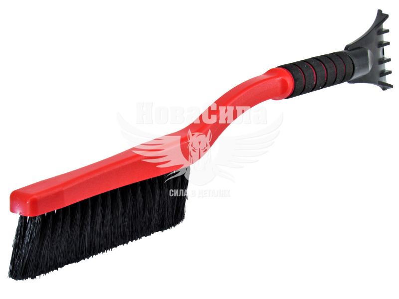Щітка з скребком (Bi-Plast) 63см. з тверд. губк. на ручці (Kanadka) (BP-05)