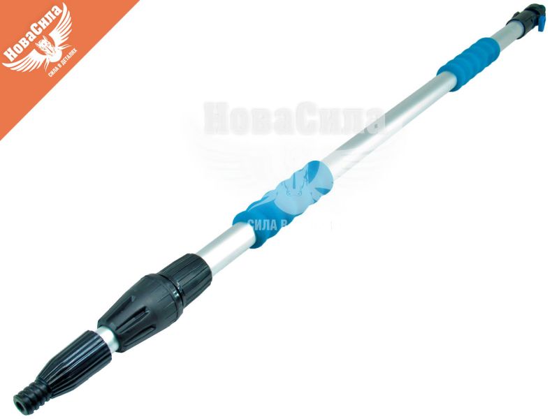 Ручка до щітки миття автомобіля метал. (Bi-Plast) телескоп. 100-170см. (BP-32)