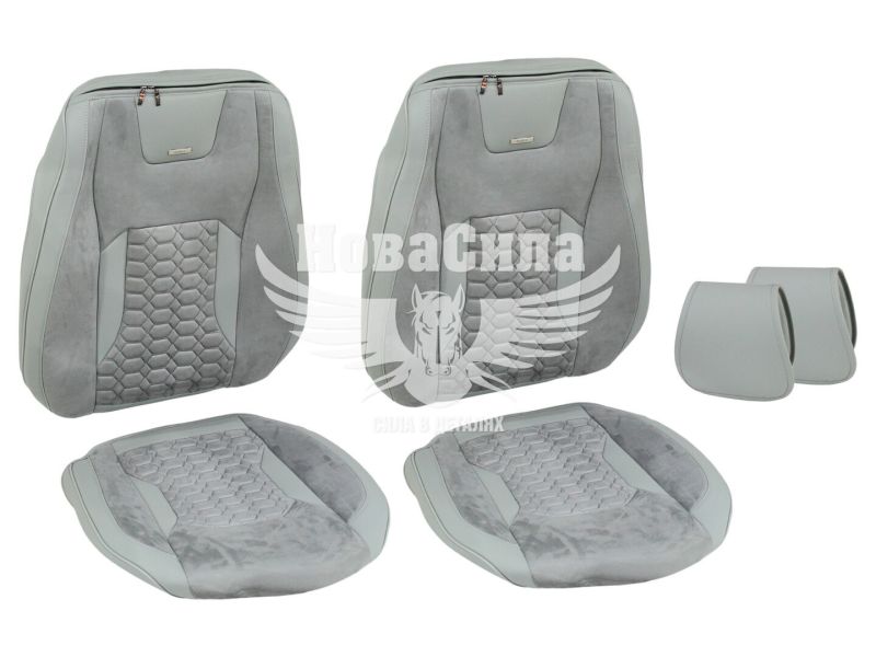 Чохли на сидіння (Beltex) 3D перед. Montana (к-т.-2шт.) сірі (BX87210)