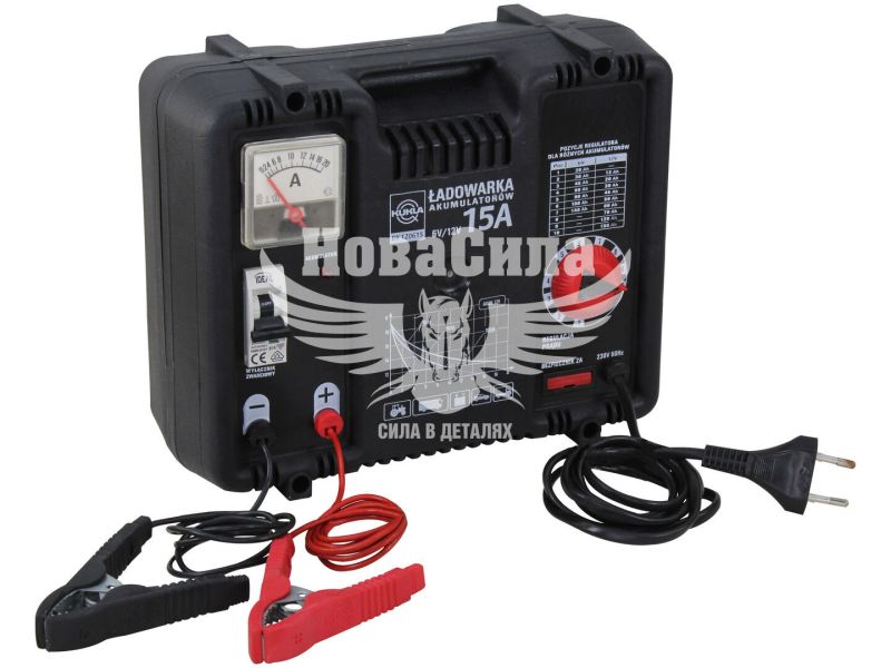 Зарядний пристрій (Kukla) 12V 15A (із запобіжником короткого замикання) уцінка (K5508)