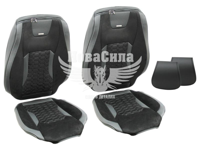 Чохли на сидіння (Beltex) 3D перед. Montana (к-т.-2шт.) чорні (BX87150)