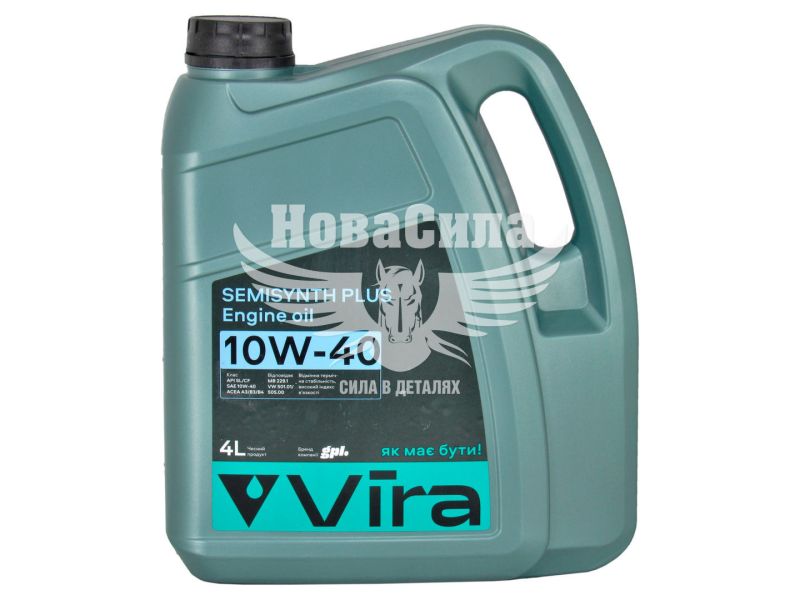 Моторна олива бензин, дизель 10W-40 (Vira) Plus SL/CF 4л. (VI0352)