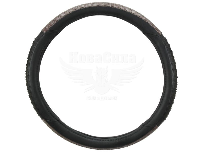 Чохол руля L шкіра (Vitol) Black (C 080222BK L / 17000 BK L)