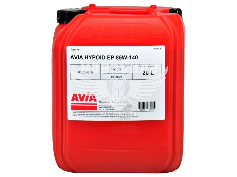 Трансмісійна олива 85W-140 (AVIA) Hypoid EP GL-5 20л.