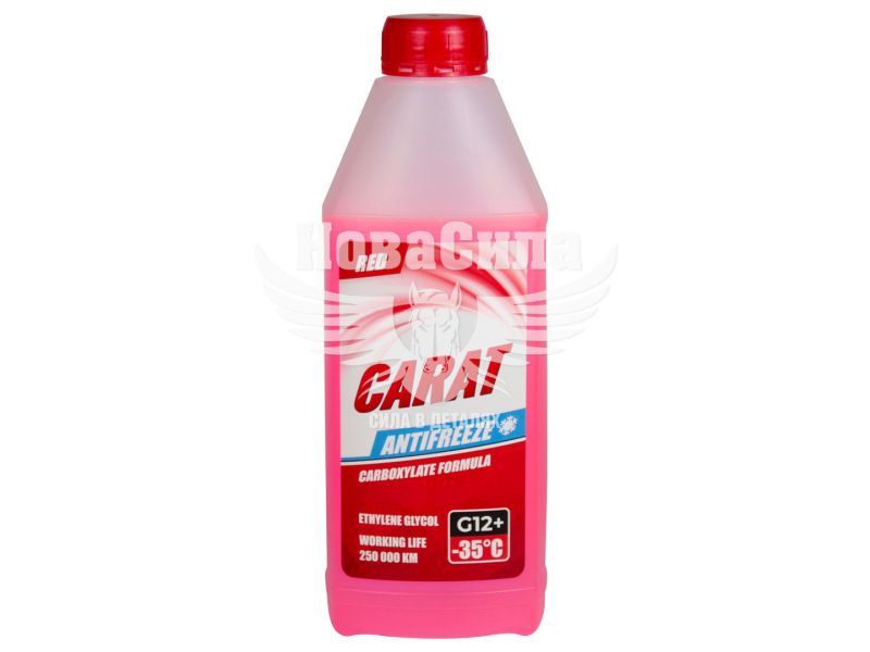 Тосол антифриз червоний -35 (Carat) G-12+ 0,9кг. (KR82325)