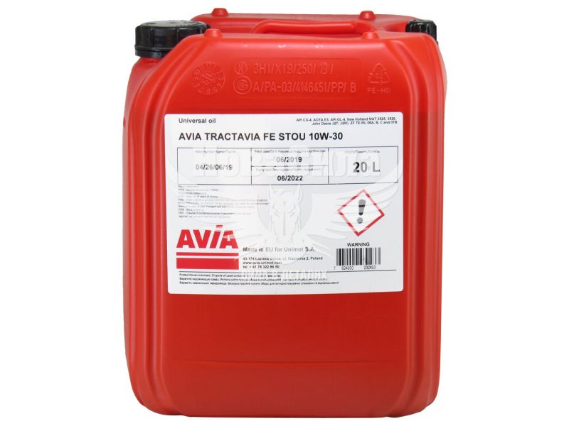 Трансмісійна олива 10W-30 (AVIA) Tractavia FE STOU 20л.