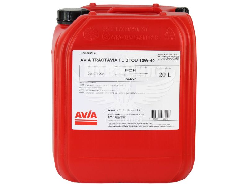 Трансмісійна олива 10W-40 (AVIA) Tractavia FE STOU 20л.