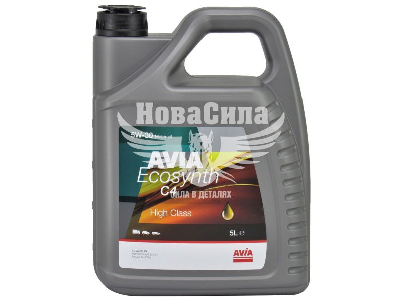 Моторна олива бензин, дизель 5W-30 (AVIA) ECOSYNTH C4 5л.