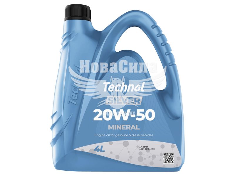 Моторна олива бензин, дизель 20W-50 (Technol) Silver 4л. (TL90298)