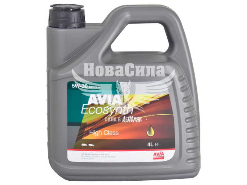 Моторна олива бензин, дизель 5W-30 (AVIA) ECOSYNTH Ultra 4л.
