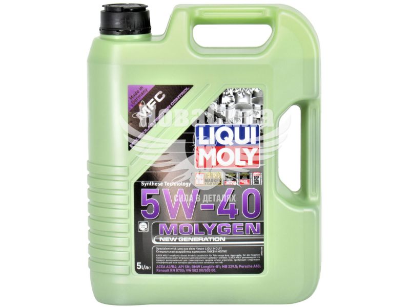 Моторна олива бензин, дизель 5W-40 (Liqui Moly) Molygen New Generation 5л. (9055)