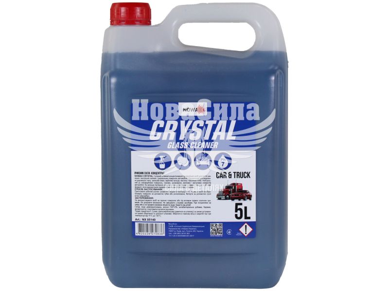 Очисник скла (концентрат) (Nowax) CRYSTAL Glass Cleaner 5л. (1:10) (NX05140)