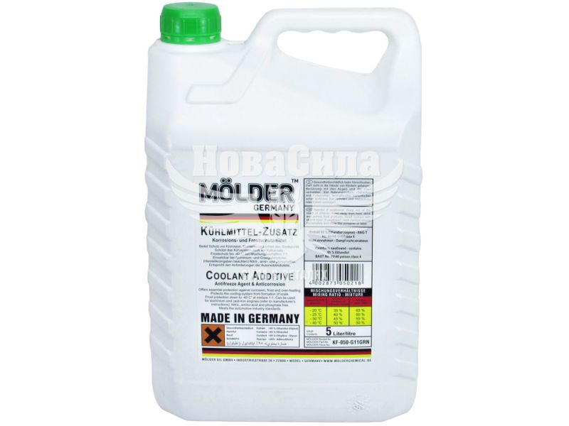 Тосол концентрат зелений -80 (Molder) G-11 5л. (UKF-050-G11GRN)