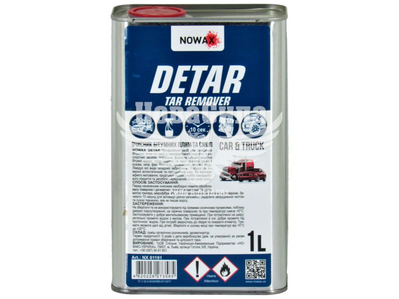 Очисник бітумних плям (Nowax) Detar Tar Remover 1000мл. (NX01191)