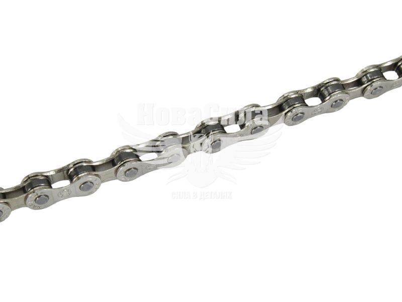 Ланцюг велосипедний 7-8 швидкостей, 116 ланок, 1/2"х3/32", S52 (Greys) NP Silver (GR24227)