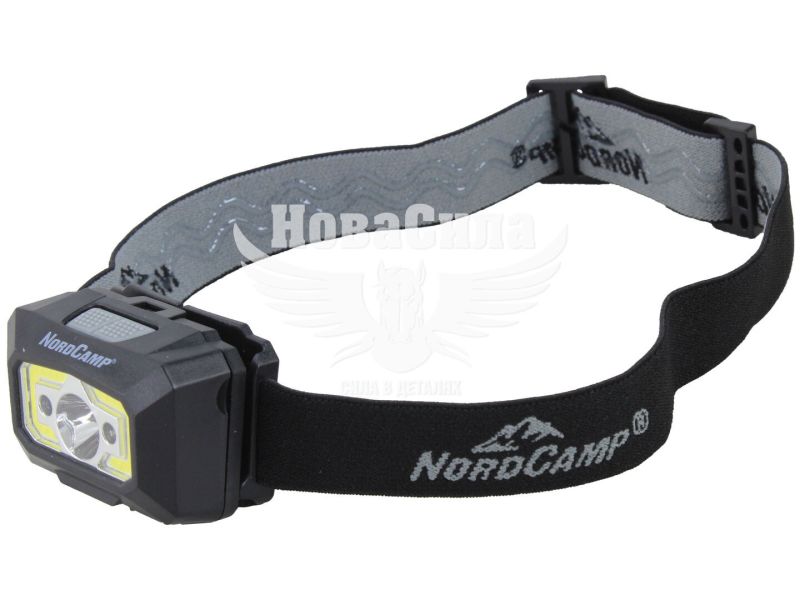 Ліхтарик на голову (Nord Camp) COB + XPE 3W, 200lm, 3хААА, сенсорний (NC30300)