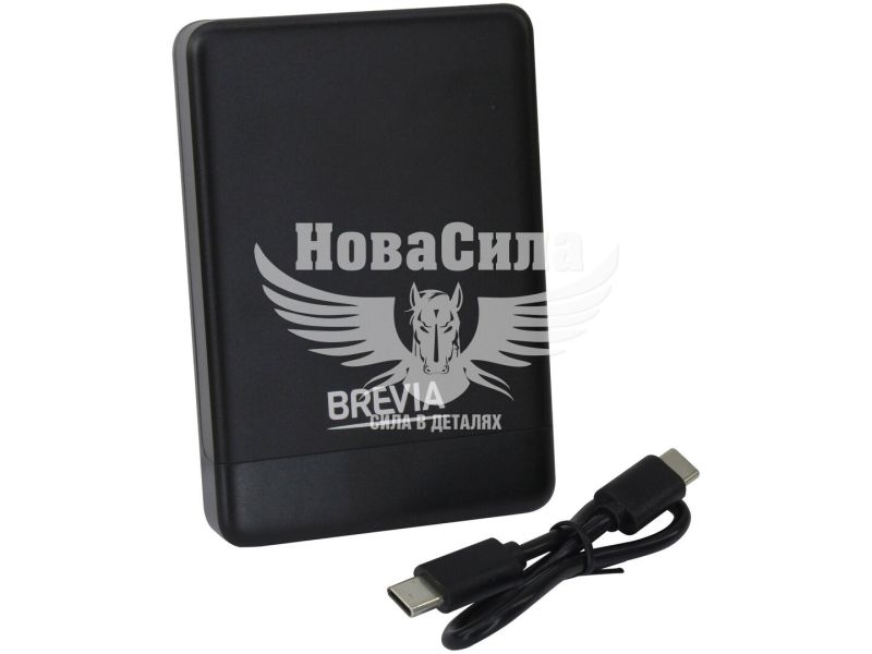 Портативний зарядний пристрій 10000mah (Brevia) 20W Li-Pol, LCD, Wireless Qi 15W (45530MSB)