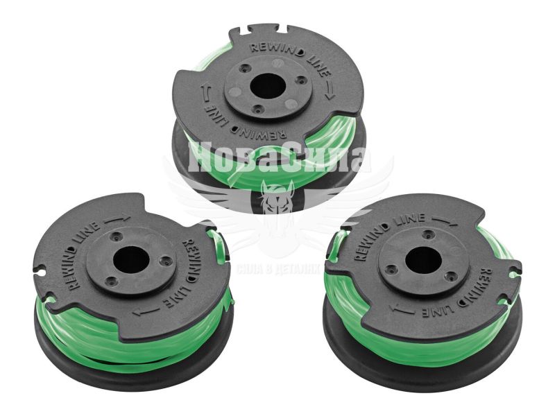 Комплект котушок для тримера (Karcher) LTR 3-18 Dual, LTR 36-33 Battery. 2.0мм (кт.-3шт) (2.444-017.0)