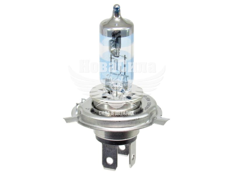 Лампочка галогенна H4 P43t 12V-60/55Вт (Brevia) +100 (Max Power) (12040MPC)