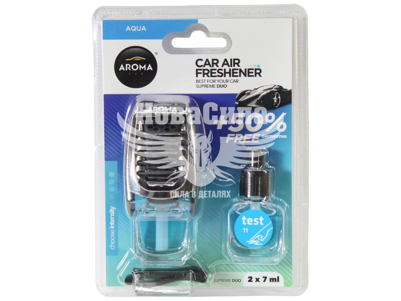 Ароматизатор (Aroma Car) Supreme Duo Aqua (рідкий на дефлектор) 2x7мл. (92253)