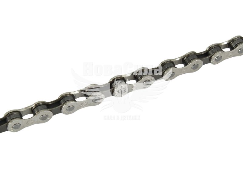 Ланцюг велосипедний 7-8 швидкостей, 116 ланок, 1/2"х3/32", S52 (Greys) Half Silver/Brown (GR24217)
