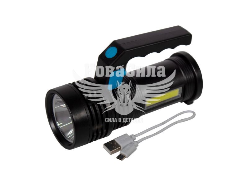 Ліхтарик ручний (КНР) діодний LED з боковим світлом та USB зарядкою (X501) (X501)