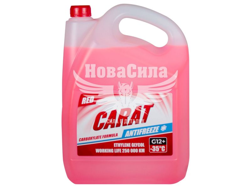 Тосол антифриз червоний -35 (Carat) G-12+ 9кг. (KR82400)