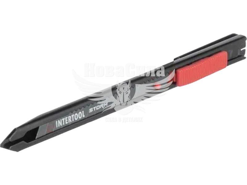 Ніж прорізний 9мм. металевий (Intertool) STORM (HT-0513)