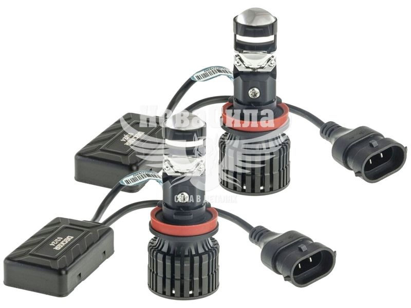 Лампочка LED H11 (Decker) (GL-01 6000K) з лінзами (GL-01)