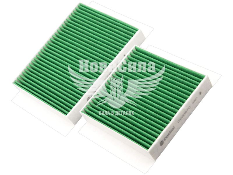 Фільтр салону (Castrol) Peugeot 207, 208 з06р.в. 1.4, 1.4HDI, 1.6HDI (вугільний) (CC0057C)