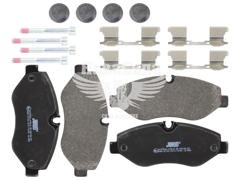 Колодки гальмівні MB Sprinter з06р.в. 209-518 перед. (Brembo) (Jurid) VW Crafter (573760J)