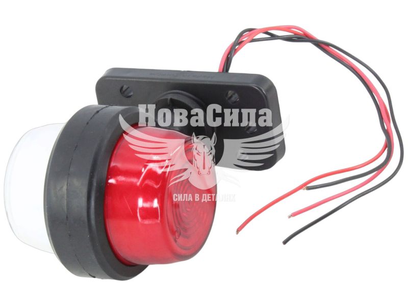 Ліхтар габаритний ріжок (Isiksan) LED 12-24V прямий короткий двосторонній (ISS20415)