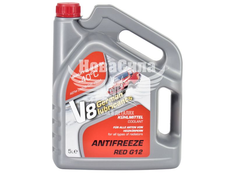 Тосол антифриз червоний -40 (V8) G-12 5кг.