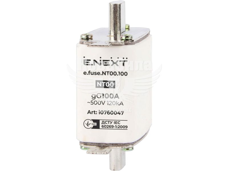 Запобіжник плавкий E.NEXT e.fuse.NT00.100, габарит 00, 100А (i0760047)