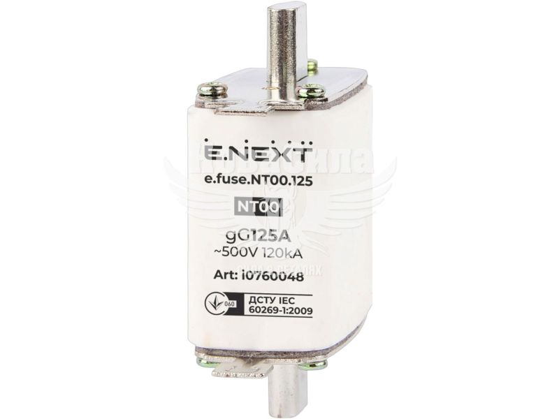 Запобіжник плавкий E.NEXT e.fuse.NT00.125, габарит 00, 125А (i0760048)