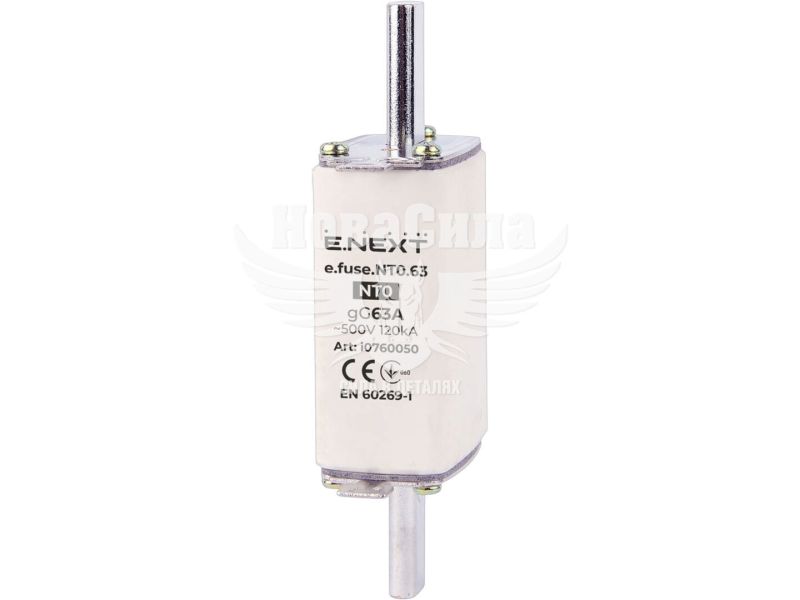 Запобіжник плавкий E.NEXT e.fuse.NT0.63, габарит 0, 63А (i0760050)