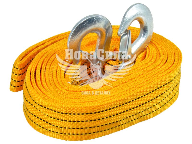 Трос буксира 4,5т. 5м. крюк (CarLife) (поліетилен) (TR705/P)