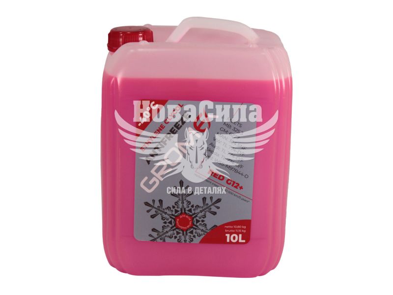 Тосол антифриз червоний -40 (Grom-Ex) G-12+ 10л. (G-12+)