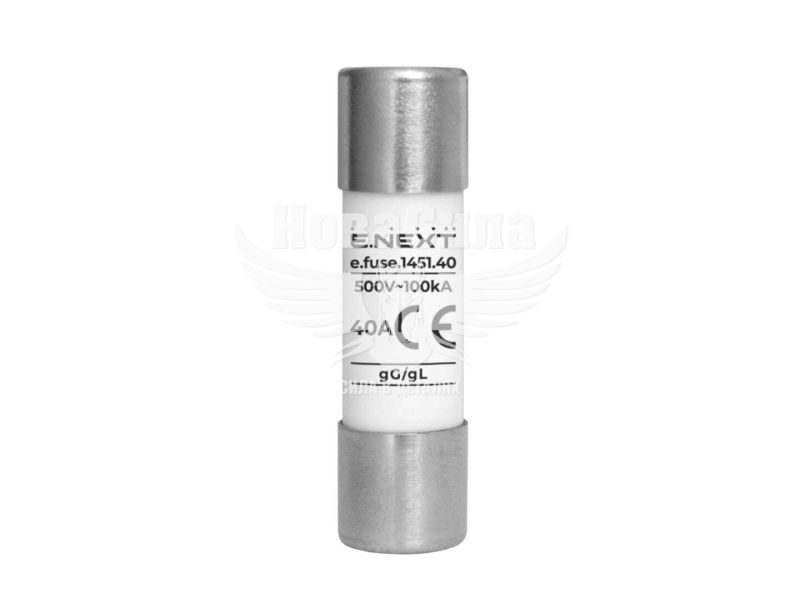 Запобіжник плавкий E.NEXT e.fuse.1451.40, типорозмір 14х51, 40А (i0610023)
