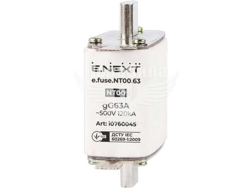 Запобіжник плавкий E.NEXT e.fuse.NT00.63, габарит 00, 63А (i0760045)