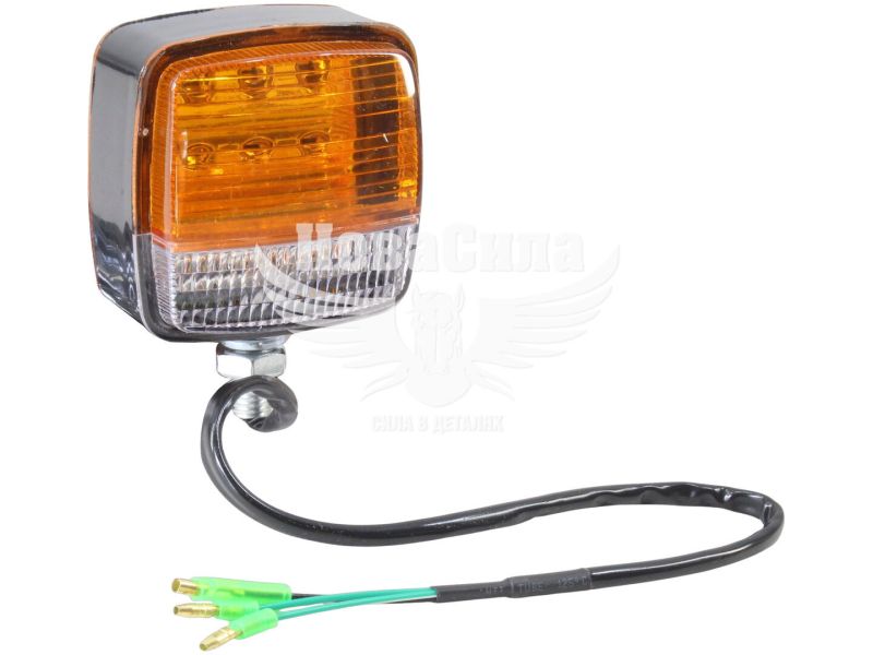 Ліхтар габаритний універсальний (КНР) LED 12-80V жовтий, 108х83х63мм. (ATP640)