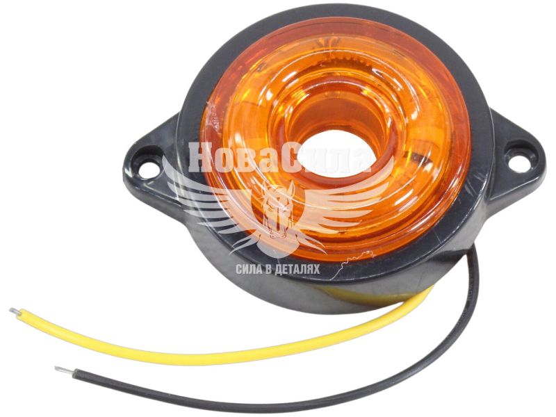 Ліхтар габаритний універсальний (КНР) LED 12-24V жовтий, діам. 40мм. (ATP2436)