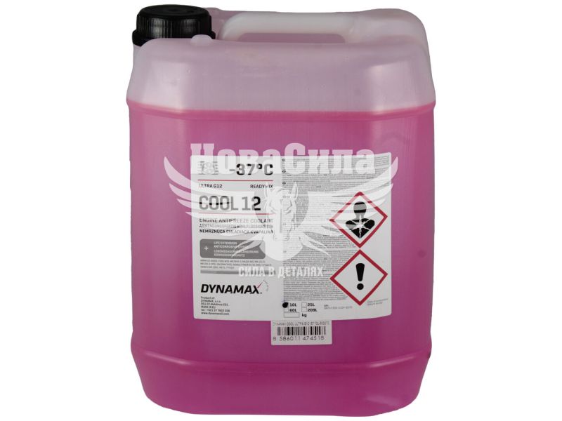 Тосол антифриз червоний -37 (Dynamax) G-12 10л. (503272)