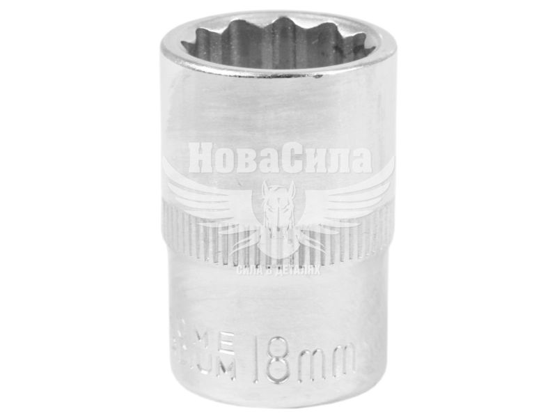 Головка торцева низька дванадцятигранна 1/2 18мм. (Intertool) (ET-0218)