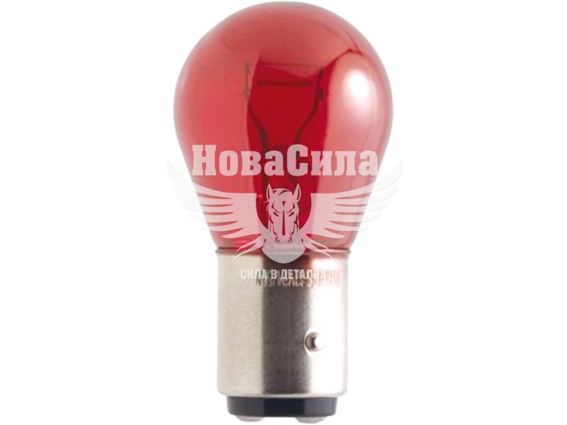 Лампочка 2-ох конт. груша жовта 12V-21/5Вт P21/5W BAY15d (Vitano) (упак.-10шт.) (6385)