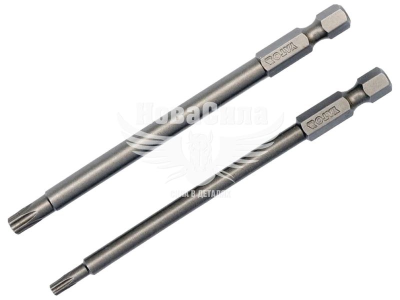 Набір насадок викруткових (Yato) TORX SECURITY T20/T30 L=100 (YT-0492)