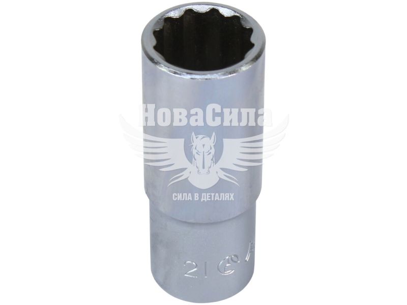 Головка торцева висока дванадцятигранна 1/2 21мм. (Hans) (4302M21)