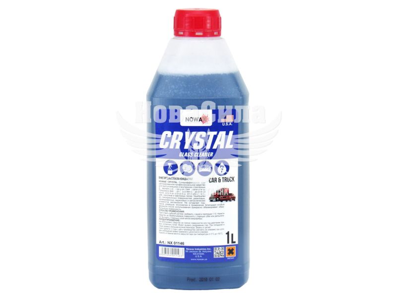 Очисник скла (концентрат) (Nowax) CRYSTAL Glass Cleaner 1л. (1:10) (NX01146)